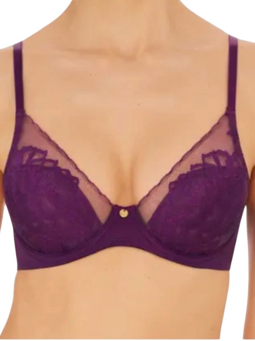 NATORI Flora Contour Underwire Bra! Color: Taro/ eggplant. Retail $72.